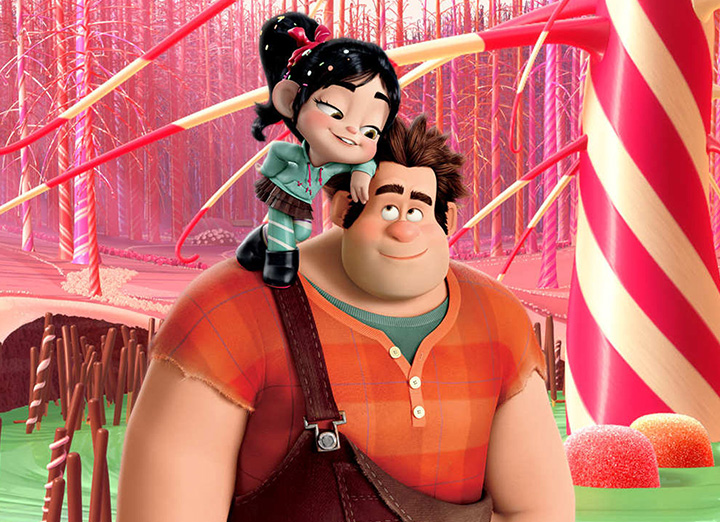 Ralph and Vanellope from Wreck-It Ralph